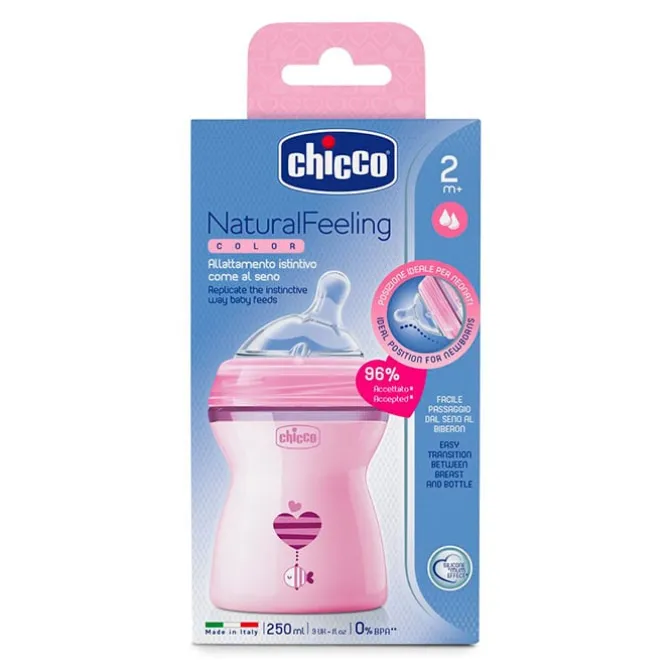 Biberón NaturalFeeling Rosa 2 Meses+