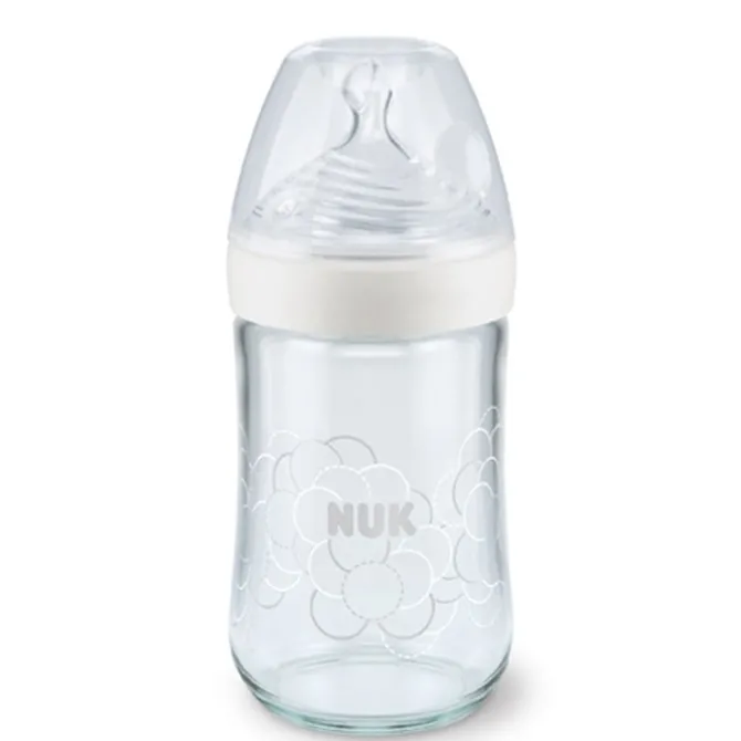 Biberón Nature Sense Cristal 0-6 Meses M Silicona