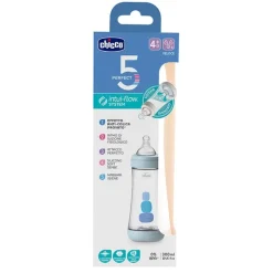 Biberón Perfect 5 Azul 4 Meses+