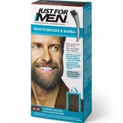 Bigote y Barba Castaño Oscuro