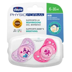 Chupete Physio Air Látex Rosa-Lila 6-16 Meses