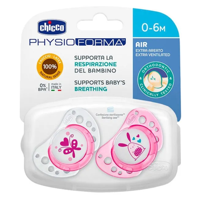 Chupete Physio Air Látex Rosa 0-6 Meses