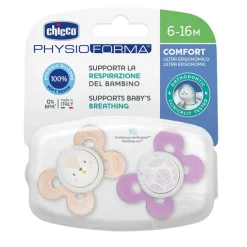 Chupete Physio Comfort Silicona Rosa 6-16 Meses