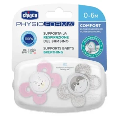 Chupete Physio Comfort Silicona Rosa 0-6 Meses