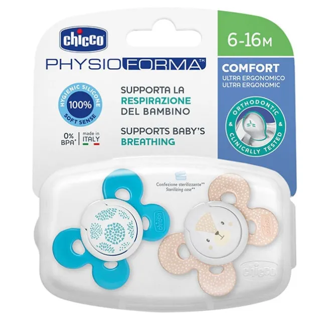 Chupete Physio Comfort Silicona Azul 6-16 Meses