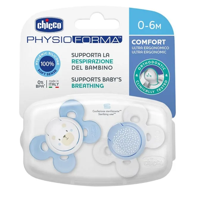 Chupete Physio Comfort Silicona Azul 0-6 Meses