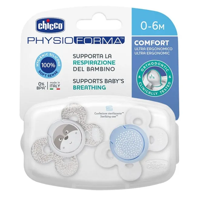 Chupete Physio Comfort Silicona Azul 0-6 Meses
