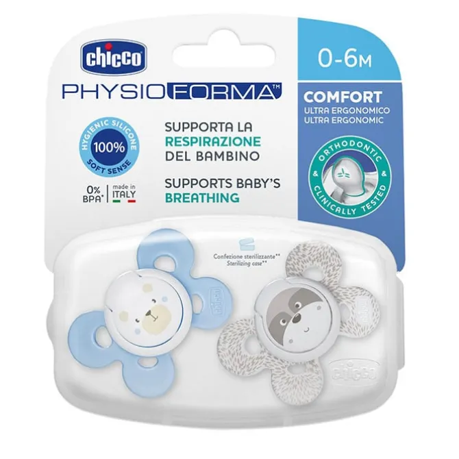 Chupete Physio Comfort Silicona Azul 0-6 Meses