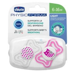 Chupete Physio Light Silicona Rosa 6-16 Meses