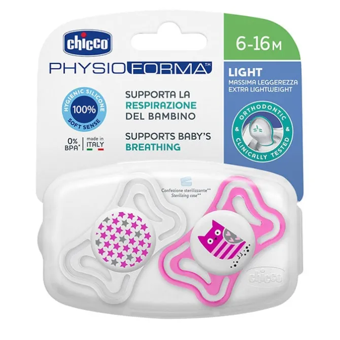 Chupete Physio Light Silicona Rosa 6-16 Meses
