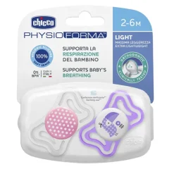 Chupete Physio Light Silicona Rosa 2-6 Meses