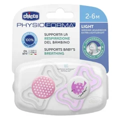 Chupete Physio Light Silicona Rosa 2-6 Meses