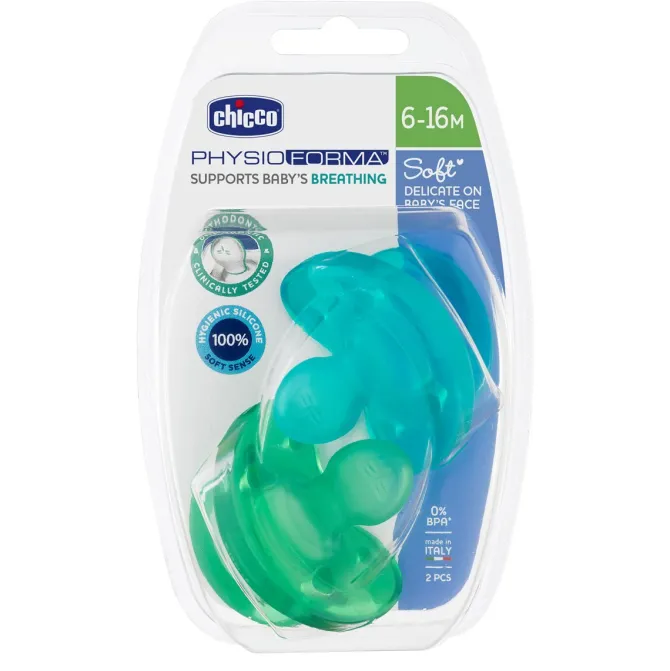 Chupete Physio Soft Verde-Azul 6-16 Meses