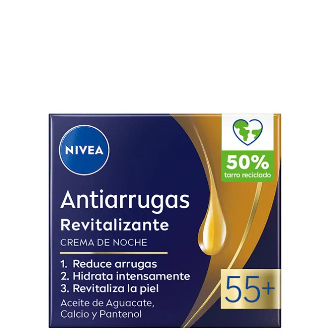 Crema de Noche Antiarrugas Revitalizante 55+