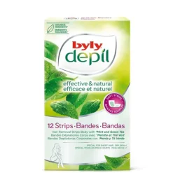DEPIL MENTA Y TÉ VERDE BANDAS FACIALES