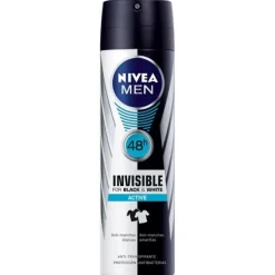 Invisible Black & White Active Desodorante Spray