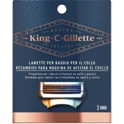 KING C. GILLETTE Maquinilla de Cuello Recambios