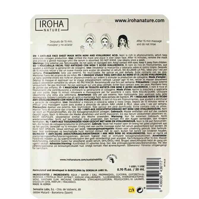 Mascarilla Antiedad con Noni