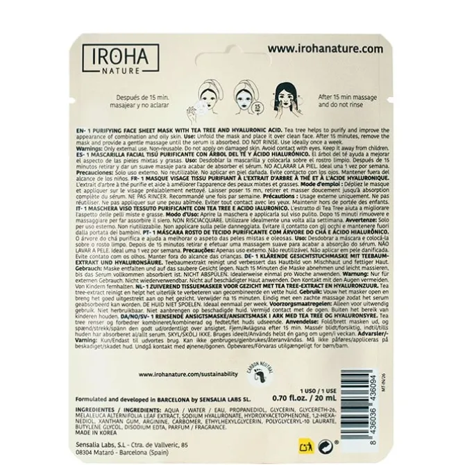 Mascarilla Purificante con Árbol del Té