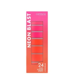 Neon Blast Láminas de Uñas Rosa-Coral