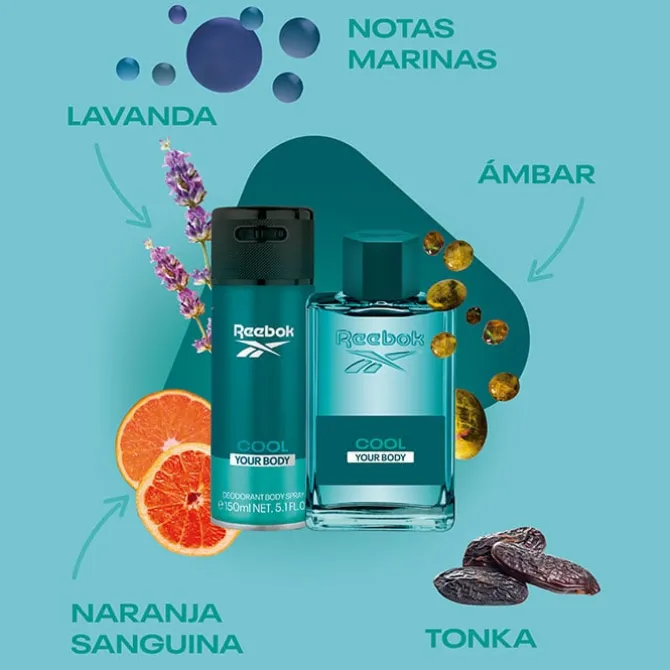 Reebok Cool Your Body For Men Estuche