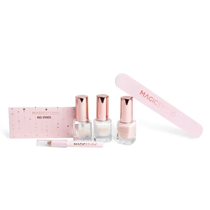 Rose Quarz French Nails Estuche