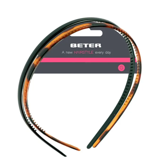 Set Diademas Concha y Negro Trendy Classics