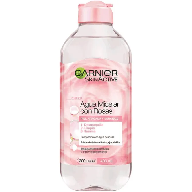 Skin Active Agua Micelar con Rosas