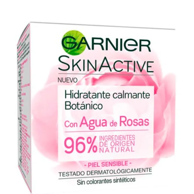 Skin Active Hidratante Calmante Botánico con Agua de Rosas