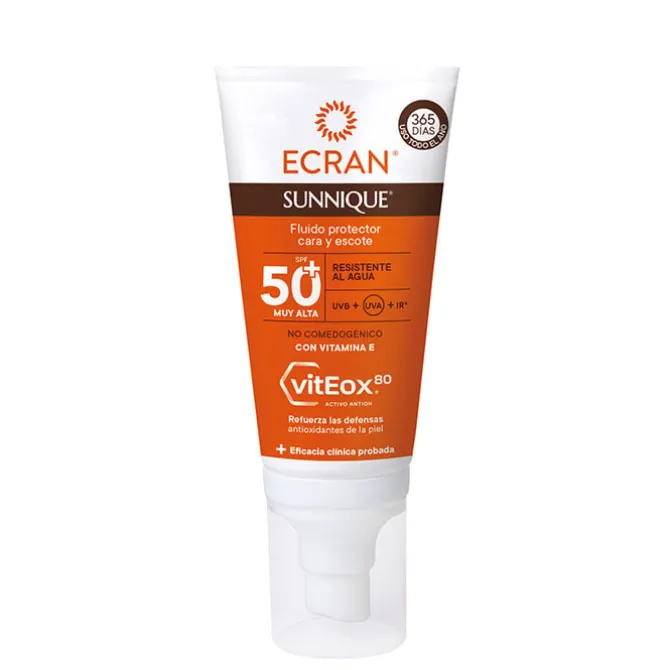 Sunnique Fluido Protector Cara y Escote SPF50+