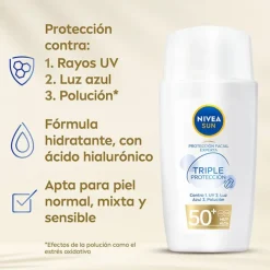 Triple Protección Facial SPF50+