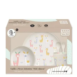 Vajilla 5 Piezas Melamina Wild Alpacas